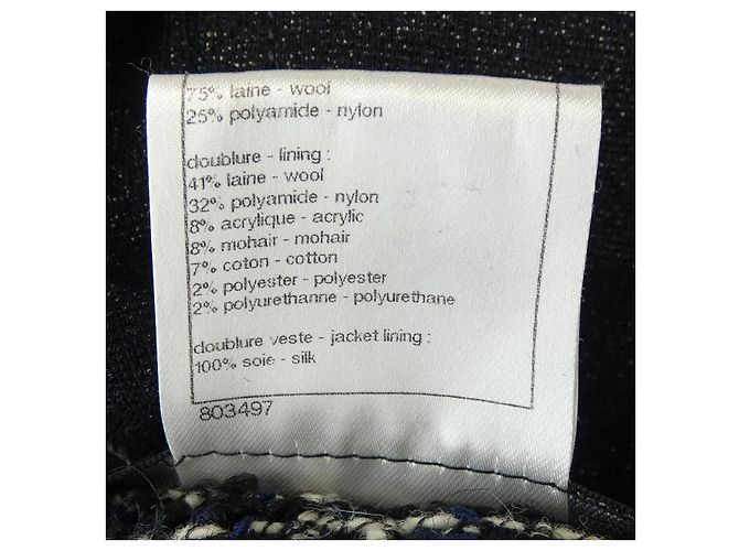 Gilet lungo Chanel Blu Blu navy - vista 3