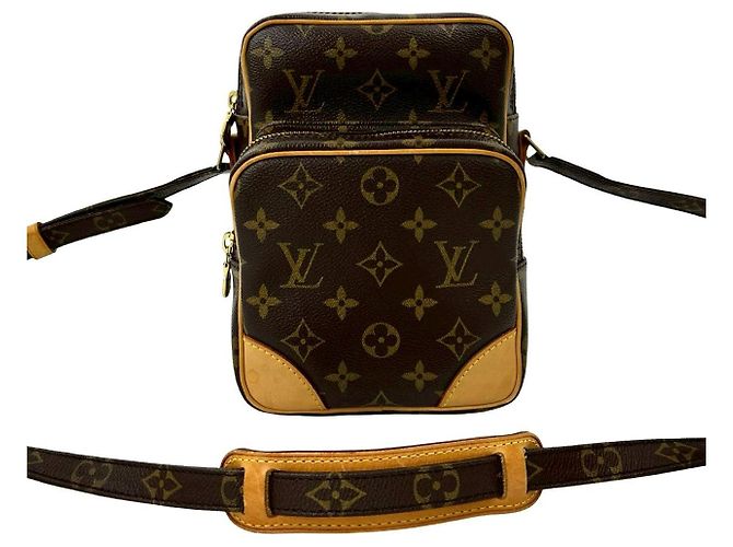 Borsa a tracolla Louis Vuitton Amazon Monogram Marrone - vista 2