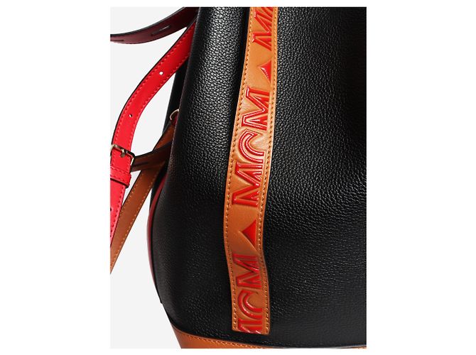 MCM Borsa a secchiello con coulisse Black Milano Nero - vista 6