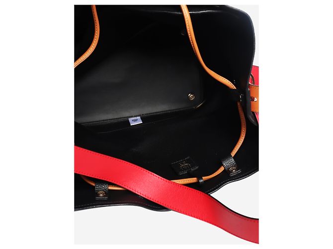 MCM Borsa a secchiello con coulisse Black Milano Nero - vista 8