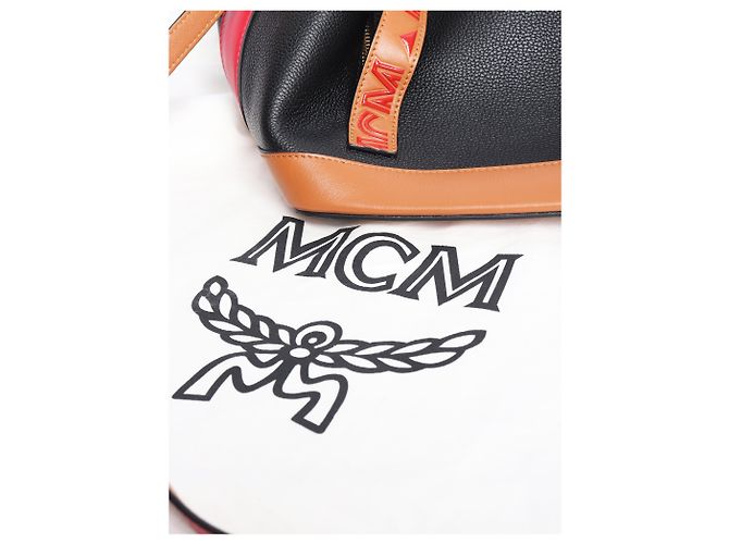 MCM Borsa a secchiello con coulisse Black Milano Nero - vista 9