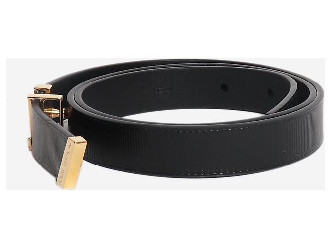 Louis Vuitton Cinturón de cuero Initiales 20MM negro - vista 2