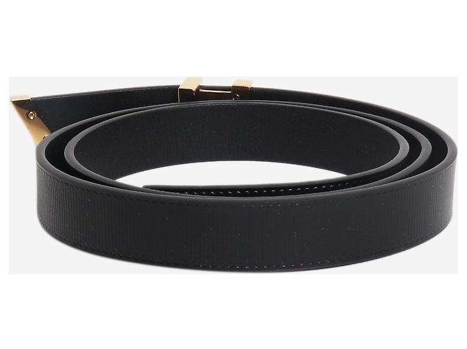 Louis Vuitton Cinturón de cuero Initiales 20MM negro - vista 3