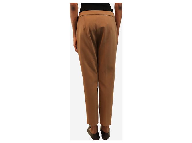 Max Mara Pantalones cigarette marrones - talla UK 10 Castaño - vista 3
