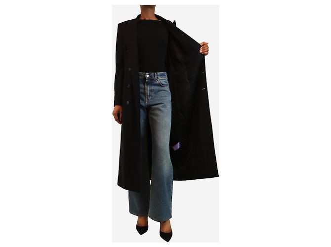 Ralph Lauren Abrigo de raya diplomática negra - talla UK 6 Negro - vista 4