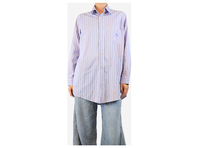 Etro Camisa listrada azul - tamanho M - vista 3