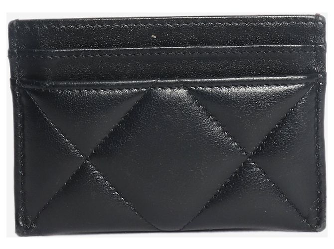 Chanel Schwarzer gesteppter Lederkartenhalter 19 - Ansicht 2
