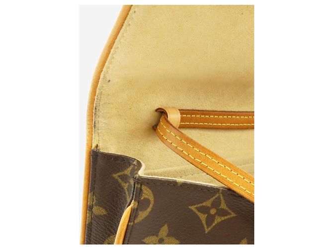 Louis Vuitton Braune Vintage 2001 Monogram Pochette Twin GM Tasche - Ansicht 5