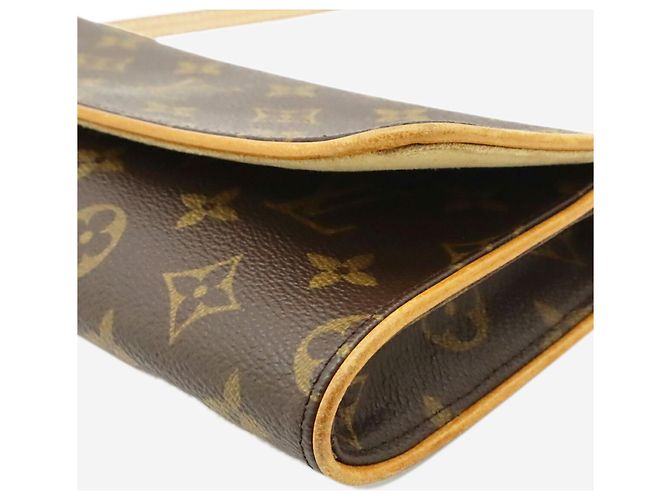 Louis Vuitton Braune Vintage 2001 Monogram Pochette Twin GM Tasche - Ansicht 9