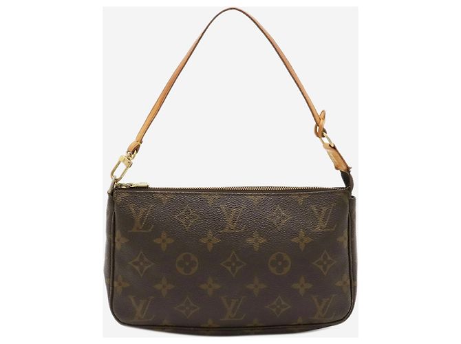 Louis Vuitton Braune Vintage 2000 Monogram Pochette Tasche - Ansicht 2