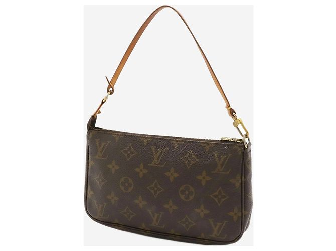 Louis Vuitton Braune Vintage 2000 Monogram Pochette Tasche - Ansicht 3