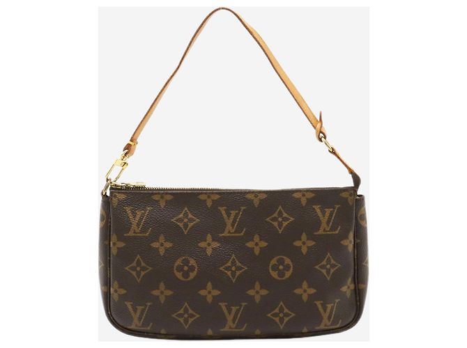 Louis Vuitton Braune Vintage 2000 Monogram Pochette Tasche - Ansicht 2