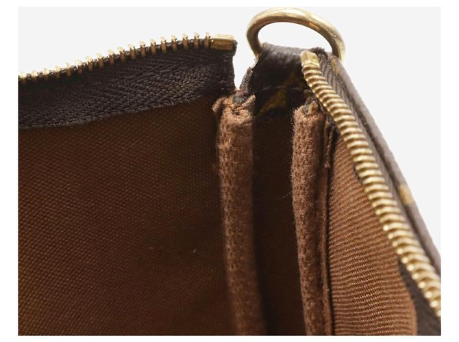 Louis Vuitton Braune Vintage 2000 Monogram Pochette Tasche - Ansicht 4