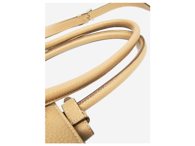 Prada Borsa 2way in pelle Vitello Phenix neutra - vista 10