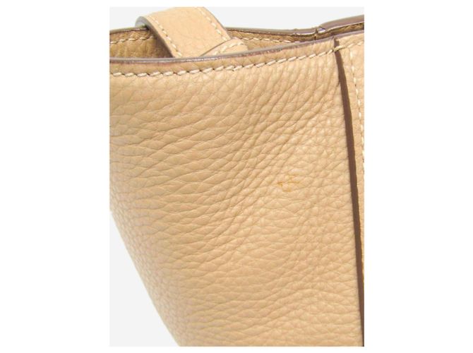 Prada Borsa 2way in pelle Vitello Phenix neutra - vista 14