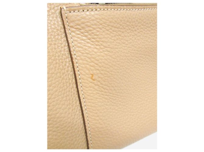 Prada Borsa 2way in pelle Vitello Phenix neutra - vista 15