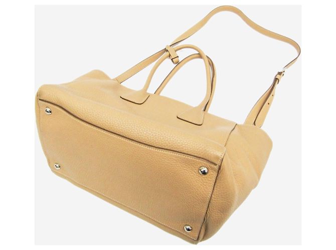 Prada Borsa 2way in pelle Vitello Phenix neutra - vista 2