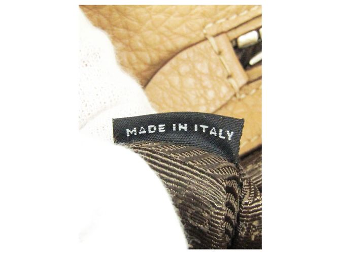 Prada Borsa 2way in pelle Vitello Phenix neutra - vista 5