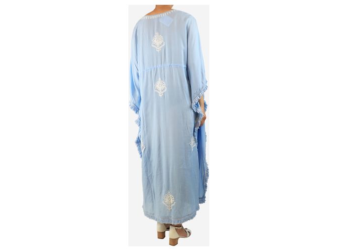 Melissa Odabash Hellblau bestickter Kaftan - Einheitsgröße - Ansicht 2