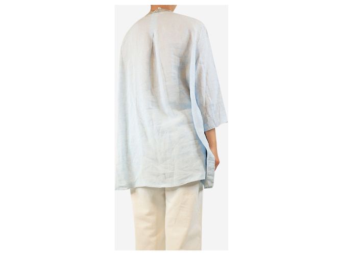 Fabiana Filippi Camisa con cuello de cuentas azul claro - talla UK 18 - vista 2
