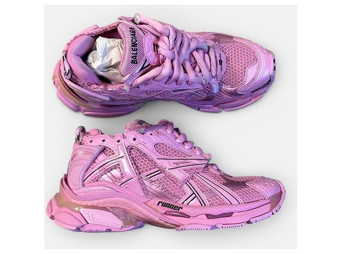 Balenciaga Runner Sneakers Rosa - vista 2