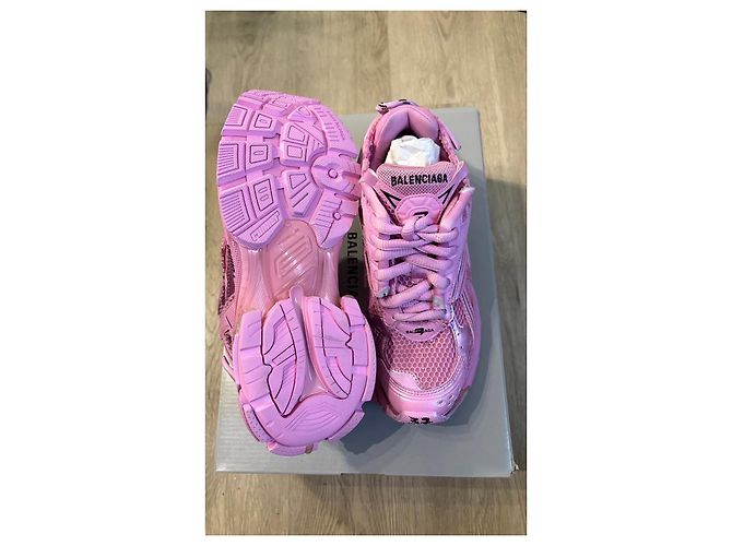 Balenciaga Runner Sneakers Rosa - vista 3