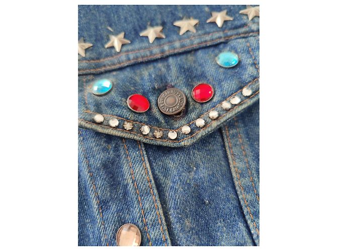 Chaqueta vaquera Levi's bordada de pájaro Azul Multicolor - vista 11