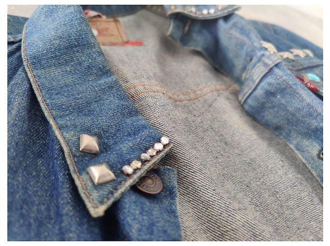 Chaqueta vaquera Levi's bordada de pájaro Azul Multicolor - vista 17