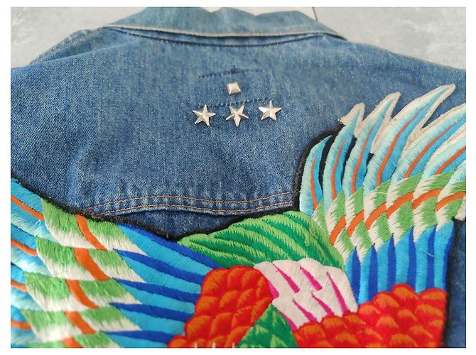 Chaqueta vaquera Levi's bordada de pájaro Azul Multicolor - vista 7