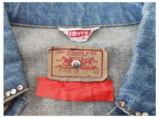 Chaqueta vaquera Levi's bordada de pájaro Azul Multicolor - vista 9