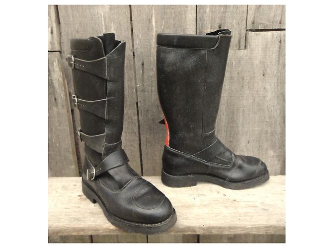 Paraboot Parasouple Botas Biker Cuero Negro - vista 2