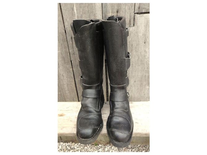 Paraboot Parasouple Botas Biker Cuero Negro - vista 8