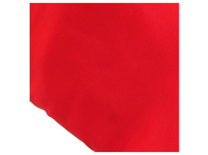 Borsa Tote in Nylon Rosso Prada - vista 11