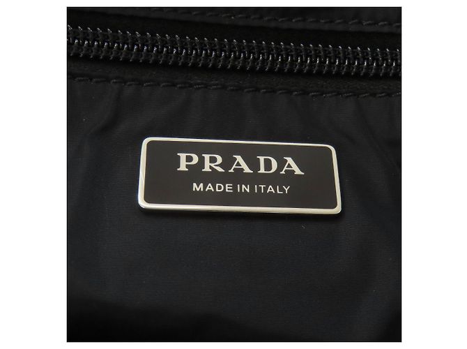 Borsa Tote in Nylon Rosso Prada - vista 6