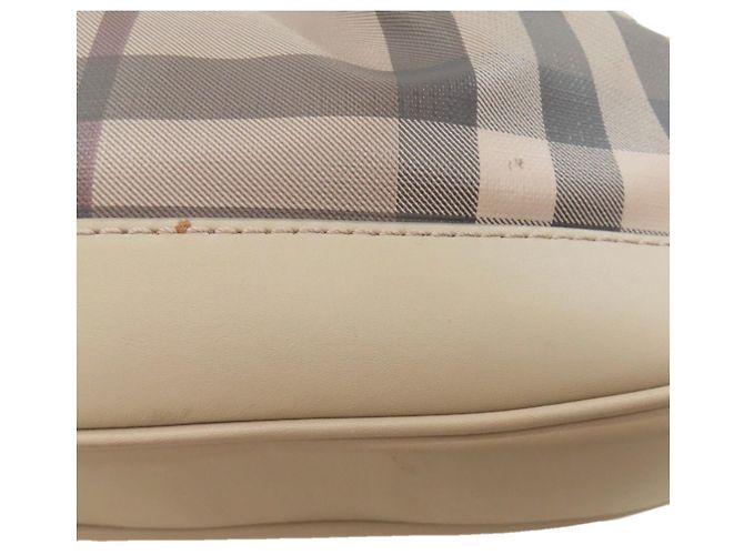 Borsa Tote Burberry Check Marrone - vista 11