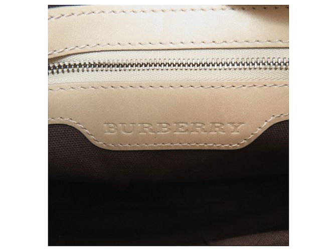 Borsa Tote Burberry Check Marrone - vista 6