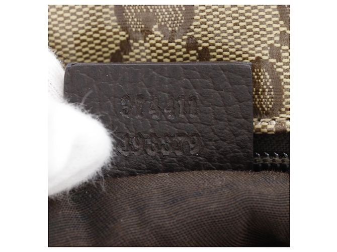 Borsa a Spalla Gucci GG Crystal Marrone - vista 15
