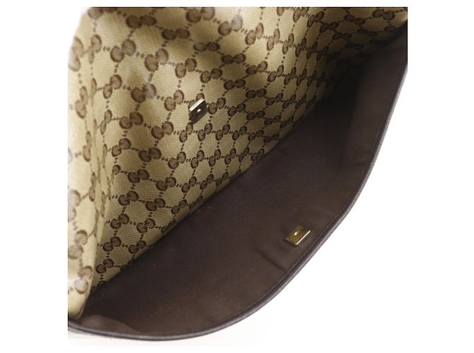 Borsa a Spalla Gucci GG Crystal Marrone - vista 6