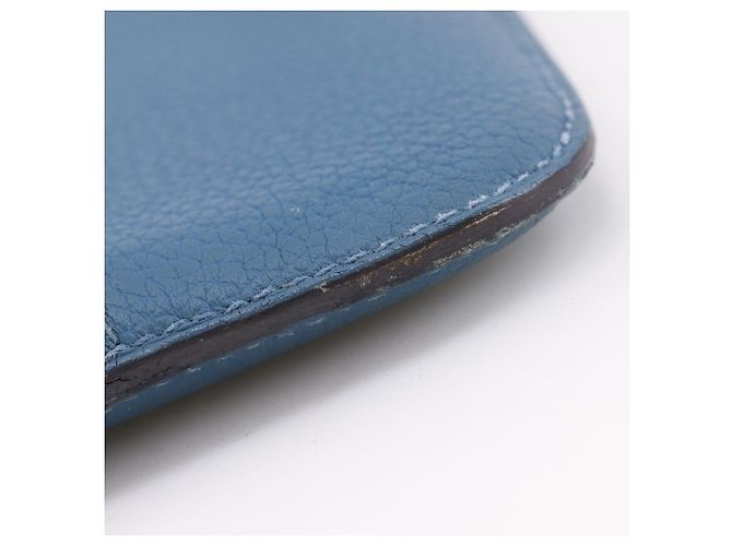 Hermès Portafoglio lungo Dogon Hermes Blu - vista 10