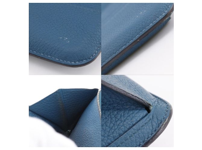 Hermès Portafoglio lungo Dogon Hermes Blu - vista 12