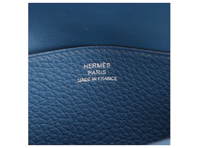 Hermès Portafoglio lungo Dogon Hermes Blu - vista 18