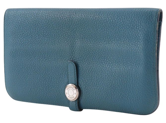 Hermès Portafoglio lungo Dogon Hermes Blu - vista 2