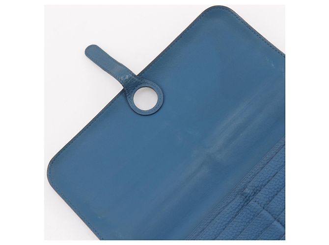 Hermès Portafoglio lungo Dogon Hermes Blu - vista 5