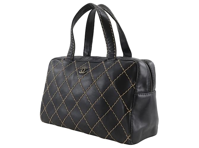 Borsa Chanel Wild Stitch Nero - vista 2