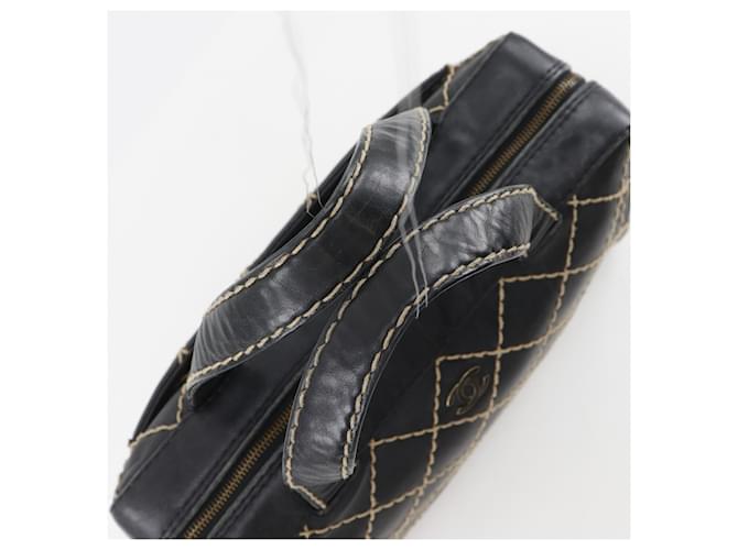 Borsa Chanel Wild Stitch Nero - vista 5
