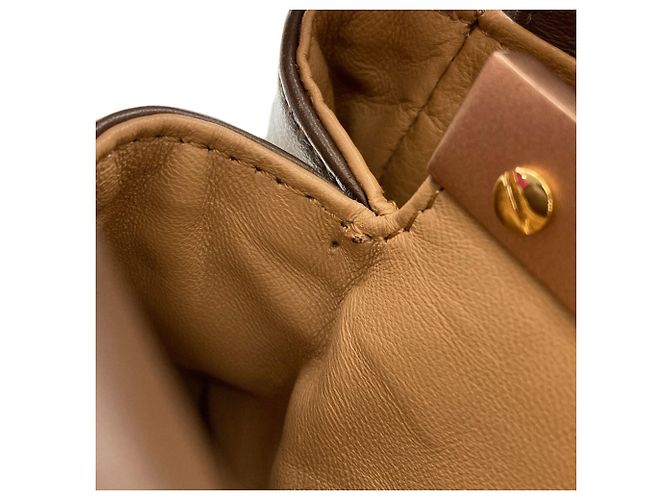 Borsa Fendi Peekaboo Mini 2-Way Marrone Rosa - vista 11