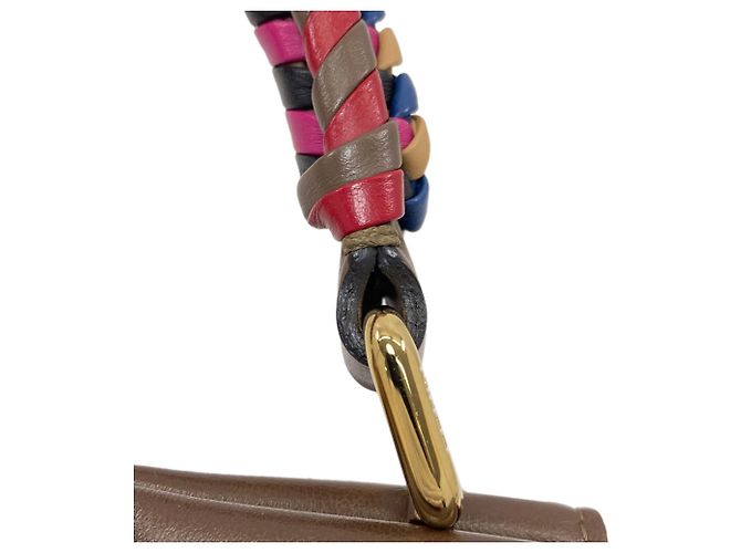 Borsa Fendi Peekaboo Mini 2-Way Marrone Rosa - vista 16