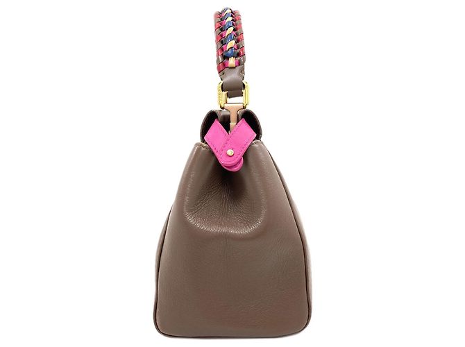 Borsa Fendi Peekaboo Mini 2-Way Marrone Rosa - vista 3