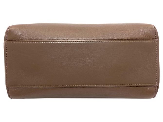 Borsa Fendi Peekaboo Mini 2-Way Marrone Rosa - vista 4