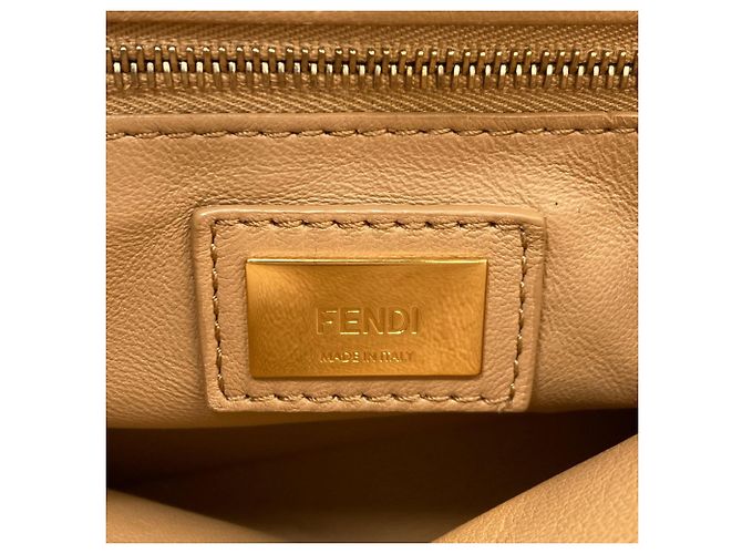 Borsa Fendi Peekaboo Mini 2-Way Marrone Rosa - vista 7